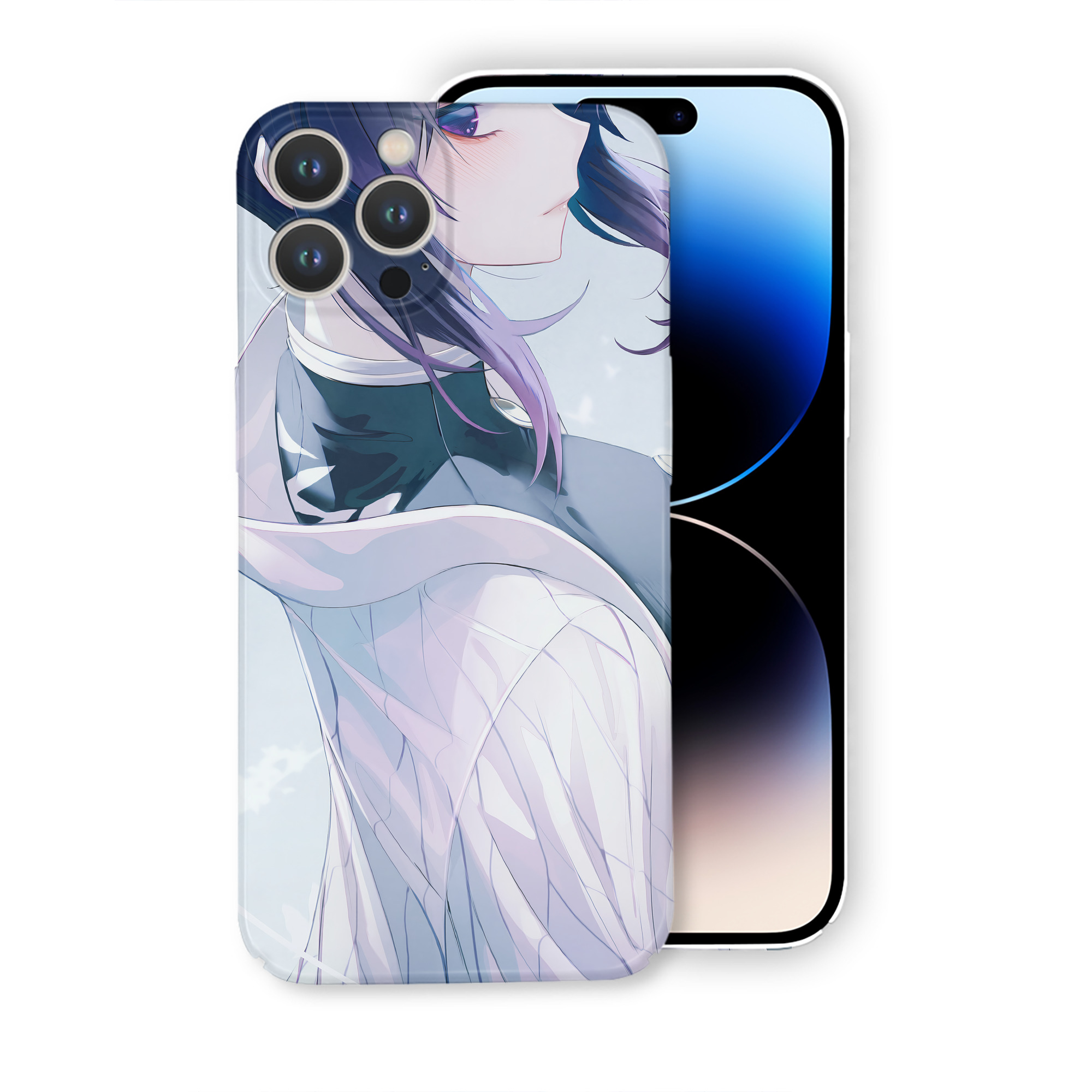 （画像用） 鬼滅の刃（きめつのやいば）蟲柱-胡蝶 しのぶ／こちょう しのぶ Kochou Shinobu 【iPhone 14シリーズ対応】ハードケース